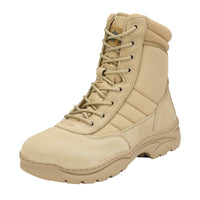 1 x RAW Customer Returns NORTIV 8 Men s Military Combat Boots Security Tactical Boot Zipper Boots Combat Boots Combat Boots Shoes Sand TROOPER Size 47EU 13US - RRP €61.24