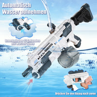 1 x RAW Customer Returns Electric Water Gun, Automatic Water Absorption Water Squirt Gun, Electric Water Gun for Adults and Children, 1350CC High Capacity, Range up to 10-13.5 Meters Summer Toy - RRP €36.29