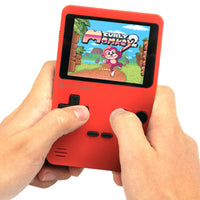 1 x RAW Customer Returns Silvergear Mini Handheld Game Console Portable, Analogue, Retro Console with 240 Classic Video Games Arcade Console for Children and Adults Red - RRP €23.93