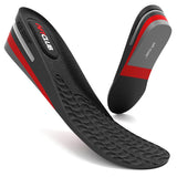 1 x RAW Customer Returns 6ft Original Height Increase Insoles 6cm High 3 Layers for Men and Women Black Red Grey 40-45  - RRP €25.6