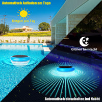 1 x RAW Customer Returns Solar Floating Pool Light, LED pool lighting with color change, waterproof pond lighting for garden decoration, underwater light for swimming pools, water parks and pools, ponds, fountains - 2 pieces - RRP €26.21