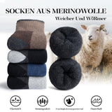 1 x RAW Customer Returns SIMIYA Merino Hiking Socks for Men - 5 Pairs of Wool Socks, Thermal Socks, Thick Breathable Winter Socks for Trekking EU Size 38-46  - RRP €11.99