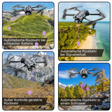 1 x RAW Customer Returns MINGPINHUIUS GPS drone with 4K HD camera, RC quadcopter with auto return, 5G WiFi image transmission, 50 min. long flight time, with brushless motor, altitude hold, headless mode - RRP €130.99