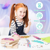 2 x RAW Customer Returns Craft set for girls 5 6 7 8 9 10 years, diamond painting children s gifts 6-7-8-9 years toys from 7-12 years birthday gift for girls 8-11 years bookmark crafts adults - RRP €27.98