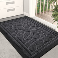 1 x RAW Customer Returns DEXI outdoor doormat non-slip 44 75 cm, dirt trapper mat outdoor washable, weatherproof doormat outside inside, for front door, balcony or patio door, grey - RRP €30.24