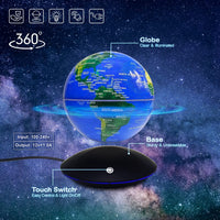 1 x RAW Customer Returns Dracarys Magnetic Levitation Floating Globe Rotating World Map Anti-Gravity Globe For Educational Gift Home Office Classroom Desk Decoration - RRP €79.99