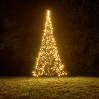 1 x RAW Customer Returns Fairybell LED Christmas tree for outdoors - 4 meters - 640 LEDs - Christmas tree including mast - warm white - RRP €352.9