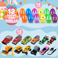 3 x Brand New Hoarosall Easter Gifts for Children 12 Pieces Easter Eggs for Filling with Slime Easter Eggs Plastic 8.5cm 6cm for Easter Basket Filler Easter Egg Hunt Easter Egg Decoration Stress Relief for Party Gift for Children - RRP €41.97