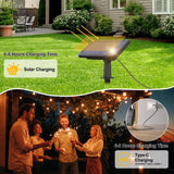 1 x RAW Customer Returns Avoalre Solar Fairy Lights Outdoor with Remote Control, IP44 Waterproof Outdoor Fairy Lights with 4 Modes Timer Function 4 Dimmable Brightness, G40 Warm White 19M Fairy Lights with 25 2 Bulbs for Garden Yard - RRP €49.99