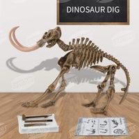 1 x Brand New JamBer Mammuthus primigenius Dinosaur Toy Skeleton Model Jurassic World Archaeological Excavation Dinosaur Kit Children Birthday Party Decoration - RRP €19.2