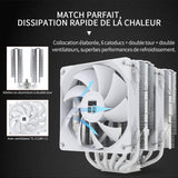 1 x RAW Customer Returns Thermalright Peerless Assassin 120 White CPU Air Cooler, 6 Heatpipes, Two 120mm C12W PWM Fans, Aluminum Heatsink Cover, AGHP Technology, for AMD AM4 AM5 Intel LGA 1700 1150 1151 1200 2011 - RRP €42.54