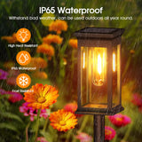 2 x RAW Customer Returns NEEMO Solar Lights for Outdoor Garden, 6 Pack Typical Solar Lights for Outdoor with Warm White Tungsten, Waterproof Auto On Off Solar Lights Garden Decoration for Lawn, Patio, Yard, Gifts - RRP €85.98