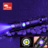 1 x RAW Customer Returns DARKBEAM UV Flashlight Blacklight Rechargeable, Wood s Lamp Blacklight Flashlights Ultraviolet LED Light 365nm Mini Handheld, Pocket Size Clip, Pet Urine Detectors, Resin Curing, 2-Pack - RRP €28.12