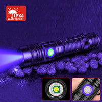 1 x RAW Customer Returns DARKBEAM Rechargeable 365nm UV Flashlight, Wood Lamp Black Light, Portable Ultraviolet Mini LED Clip-on Flashlights, Pet Urine Stain Detectors, 370nm Resin - RRP €21.99