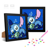 2 x Brand New NAIMOER Diamond Painting Stitch Kits for Kids with Frame, Framed Diamond Painting for Kids Age 6-12, 5D Cartoon Diamond Painting Kids Mosaic DIY Craft for Home Decor 8x8inch - RRP €12.68