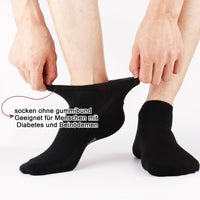 1 x RAW Customer Returns Jeasona 8 Pairs Bamboo Socks Men 39-42 Diabetic Socks without Elastic Extra Wide Summer Short Shaft Thin Socks without Elastic 39-42 Diabetic Socks Men Anti Sweat Socks - RRP €17.14