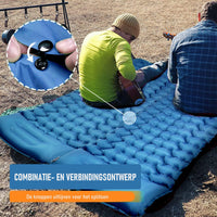 1 x RAW Customer Returns CALIYO self-inflating sleeping mat, ultralight sleeping mat, camping mattress with integrated pillow for camping. Convenient to store, ultralight and easy to inflate with the integrated foot pump. - RRP €34.19