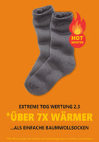 1 x RAW Customer Returns HEATEX thermal socks with cold protection extremely warm TOG 2.3 full terry winter thermal socks lined 3 pairs black 36-41 - RRP €20.59