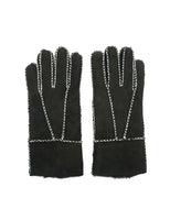 1 x Brand New YISEVEN Gloves Women Winter Shealring Lambskin Leather Gloves Women Winter Gloves Leather Lined Sheepskin Warm Suede Gloves Finger Gloves Fur Driver, Black Suede M - RRP €27.42