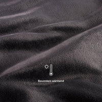 1 x RAW Customer Returns Blumtal fleece blanket 220x240 cm - Oeko-Tex certified cuddly blanket - Living blanket 220x240 cm - Blanket couch as living cuddly blanket - Fleece blanket - Blanket living room - Blanket anthracite - Anthracite - RRP €29.74