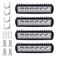 1 x RAW Customer Returns Xinlie 4 pieces 18W LED work lights off-road LED headlights 12V 24V additional headlights car vehicle LED work lights spotlights LED for car for excavator tractor forklift ATV truck, off-road - RRP €19.15