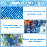 3 x Brand New DOMROM Diamond Painting Kits for Adults, 5D Colorful Diamond Painting Set, DIY Cartoon Anime Diamond Art Kits Full Drill Gem Digital Diamond Painting Embroidery for Gift Home Wall Decoration 30x40cm - RRP €19.95