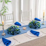 2 x Brand New Inweder Artificial Roses Flowers for Table Decoration Wedding 2 Pcs Blue Artificial Flowers Flower Balls Flower Arrangements Decorative Artificial Bouquets Fake Flowers Decoration Centerpiece for Party Home - RRP €40.8