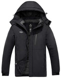 1 x RAW Customer Returns Wantdo Men s Winter Snow Parka Waterproof Ski Jacket Black M - RRP €64.99