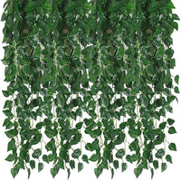 1 x RAW Customer Returns Kalolary 176 Ft 24 Strands Artificial Ivy Garland Leaf Vines Plants Green Hanging Artificial Plants for Wedding Backdrop, Arch, Wall, Jungle, Party, Table, Office Decoration Scindapsus  - RRP €21.97