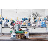 1 x RAW Customer Returns Advent calendar to fill fabric bag, 24 fabric bag chain to make and hang yourself, 2024 Christmas calendar to fill yourself with blue gray fabric bags for children young men - RRP €19.99