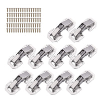 1 x RAW Customer Returns Bohaner Cabinet Hinge, 10pcs 90 Degree Hidden Kitchen Door Hinges with Screws, Soft Close Hinges for Kitchen Doors - RRP €21.6