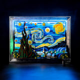 1 x RAW Customer Returns BRIKSMAX 21333 Led Light for LEGO Painting Vincent van Gogh Starry Night - Compatible with Lego Ideas Building Blocks Model - Without Lego Set - RRP €55.07