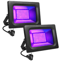 1 x RAW Customer Returns Litake LED UV Black Light, 30W Violet LED Spotlight Floodlight Party Light Stage Decoration Light, IP65 Waterproof Black Light Lamp for Halloween Aquarium Concert Party Band Performance-2 Pieces - RRP €40.33