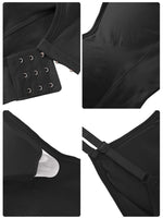 1 x RAW Customer Returns Geyoga Pack of 4 V Wireless Sports Bra XX-Large, Black, Dark Grey, Dark Red, Blue  - RRP €30.99