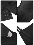 1 x RAW Customer Returns Geyoga Pack of 4 V Wireless Sports Bra XX-Large, Black, Dark Grey, Dark Red, Blue  - RRP €30.99