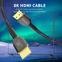 4 x Brand New HDMI 2.1 certified cable 2m, Bphuny 48Gbps Ultra High Speed 8K60 4K120 144Hz RTX 3090 eARC HDR10 HDCP 2.2 2.3 Dolby compatible with Playstation 5 PS5 Xbox Series X Samsung Sony LG Roku TCL TV - RRP €105.6