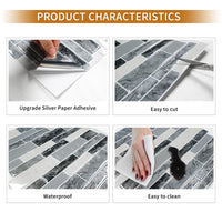 1 x RAW Customer Returns DEWOO 3d tile stickers adhesive tiles kitchen back wall self-adhesive wall tiles marble tiles kitchen bathroom 10 pieces, 30.5 x 30.5 cm  - RRP €36.88