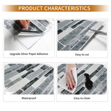 1 x RAW Customer Returns DEWOO 3d tile stickers adhesive tiles kitchen back wall self-adhesive wall tiles marble tiles kitchen bathroom 10 pieces, 30.5 x 30.5 cm  - RRP €36.88