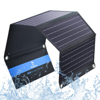 1 x RAW Customer Returns BigBlue 28W Portable Solar Charger 3 USB Port 5V 4.8A Max Total Foldable Waterproof Solar Panels for Outdoor Activities - for iPhone GoPro iPad Galaxy S7 S6 Edge S6 Plus and Others - RRP €75.88