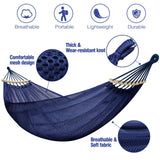 1 x RAW Customer Returns Anyoo Hammock Net with Spreader Bars, Breathable Cooling Net Bar Hammock with Tree Straps for Outdoor Indoor Garden, Balcony, Patio, Backyard, Camping - RRP €30.38