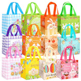 1 x Brand New Pack of 12 Easter egg hunt bags with handles, Easter bags for filling, reusable Easter gift bags, Easter bags, multifunctional Easter bags, gift bags, presents, party accessories - RRP €17.64