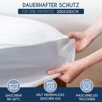 1 x RAW Customer Returns Mattress protector 200 x 200 Waterproof Dreamzie - Oeko-TEX and Made in EU - Breathable anti-allergy and anti-mite - waterproof mattress topper - RRP €34.99