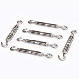 1 x RAW Customer Returns Cozihom, M6 Hook Eye C to O Turnbuckle 304 Stainless Steel, Hardware Kit for Wire Rope  - RRP €15.57