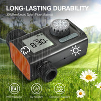 1 x RAW Customer Returns Kazeila Garden Watering Timer Automatic Watering Timer Manual Rain Delay Function Child Lock Mode LCD Display Watering Scheduler for Irrigation System - RRP €25.3