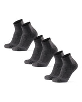 1 x RAW Customer Returns DANISH ENDURANCE 3 Pack Summer Hiking Anti-Blister Socks, Short Socks for Men and Women, Grey, 39-42 - RRP €27.95