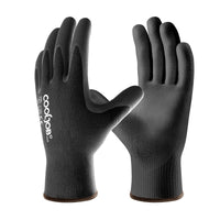 1 x RAW Customer Returns COOLJOB 12 Pairs PU Work Gloves Men s Size 8 M Breathable Gardening Gloves Women s with Optimal Grip and Sensitive Touch, Black - RRP €25.2