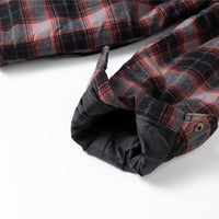 1 x RAW Customer Returns Coevals Club Men s Flannel Jacket Shirt Sherpa Lumberjack Shirt Flannel Shirt Long Sleeve Checkered Snap Buttons Cotton Winter Shirt Gray Red Black 13 M  - RRP €50.41