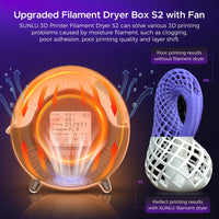 1 x RAW Customer Returns  Latest version SUNLU Filament Dryer, improved 3D printer filament dryer with fan, filament drying box, PLA PETG ABS TPU Nylon PA filament dryer box, Filament Dryer S2, black - RRP €56.46