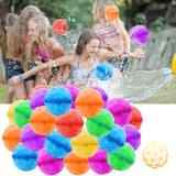 1 x RAW Customer Returns VATOS Pack of 12 Reusable Water Bombs for Children Adults, Quick Fill Soft Silicone Water Balloon, Splash Balls Water Ball Reusable Water Bomb Set Summer Outdoor Pool Toy - RRP €16.13