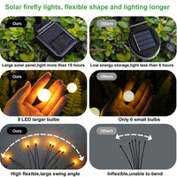 1 x RAW Customer Returns ZEYXINH 4 pieces solar lights for outdoor garden, 32LED firefly solar lights outdoor, solar lamps garden IP65 waterproof, solar lights for outdoors, solar garden lights - RRP €25.99